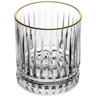 Copo Avulso 330ml com Fio de Ouro Deli Diamante Cristal Ecológico